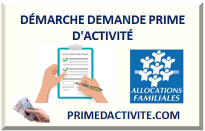 DÉMARCHE DEMANDE PRIME D'ACTIVITÉ 2024