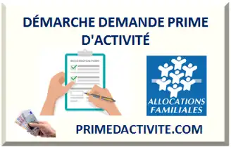 DÉMARCHE DEMANDE PRIME D'ACTIVITÉ 2026-2027